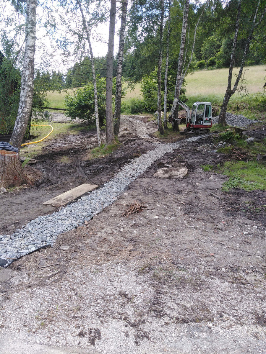 Wegebau von Erdbewegung Oberwandling